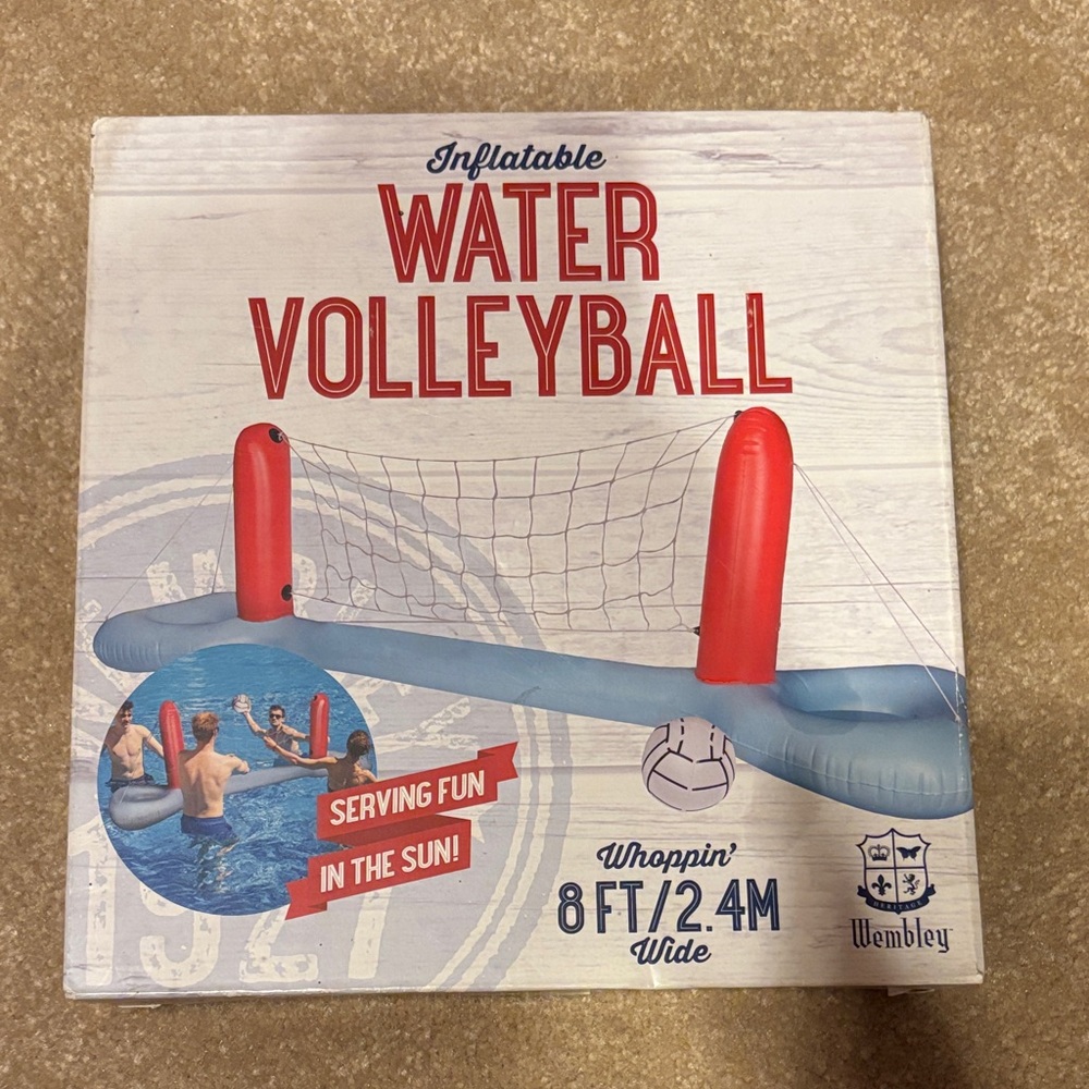 Wembley Inflatable Water Volleyball Set - Red and Blue